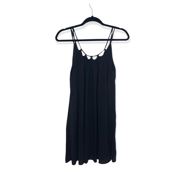 VERY J Black Flowy Mini Dress M - Picture 2 of 8